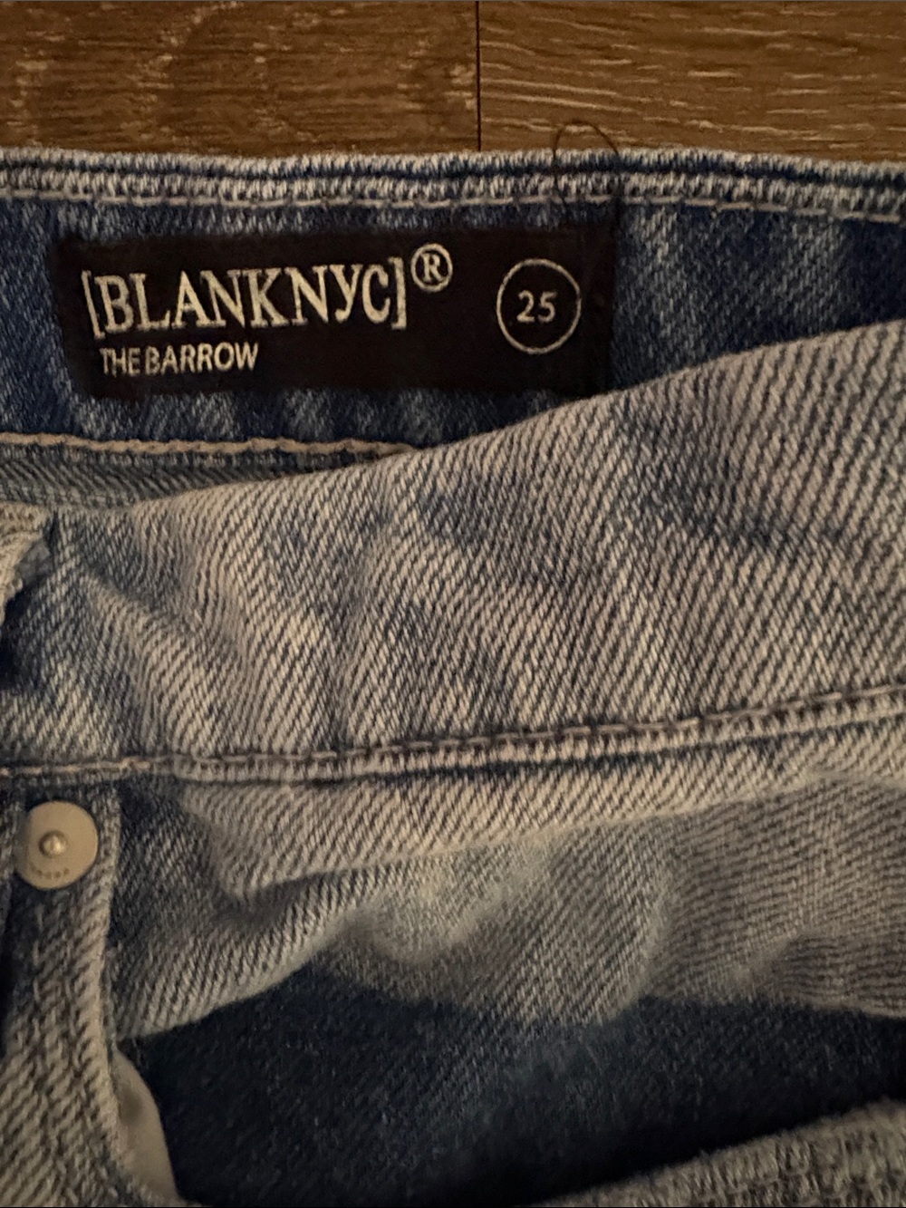 Blank NYC Light Blue High-Rise Jean Shorts
